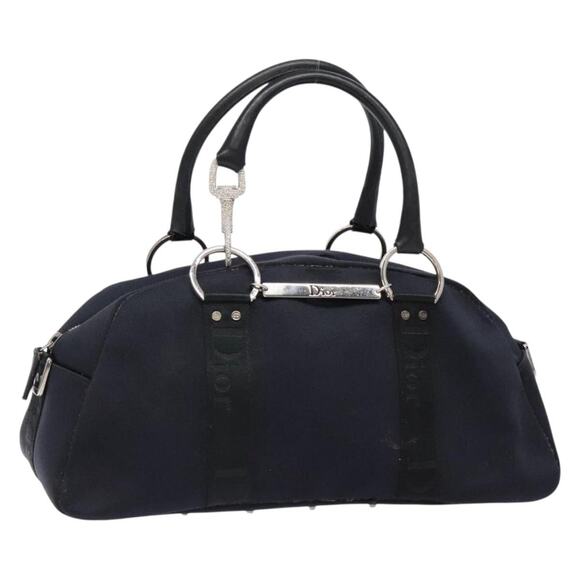 DIOR Hardcore Hand Bag Canvas Silver Black - Picture 1 of 13